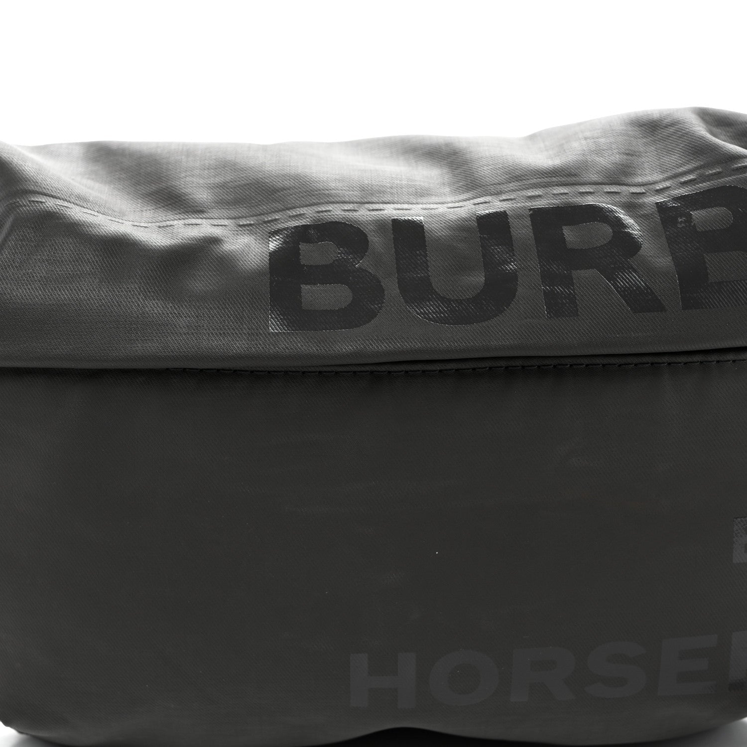 Econyl Horseferry Print Sonny Bum Bag Dark Grey