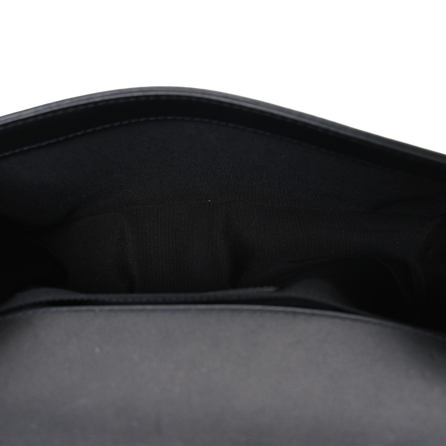 Calfskin Quilted Medium Boy Top Handle Flap Black