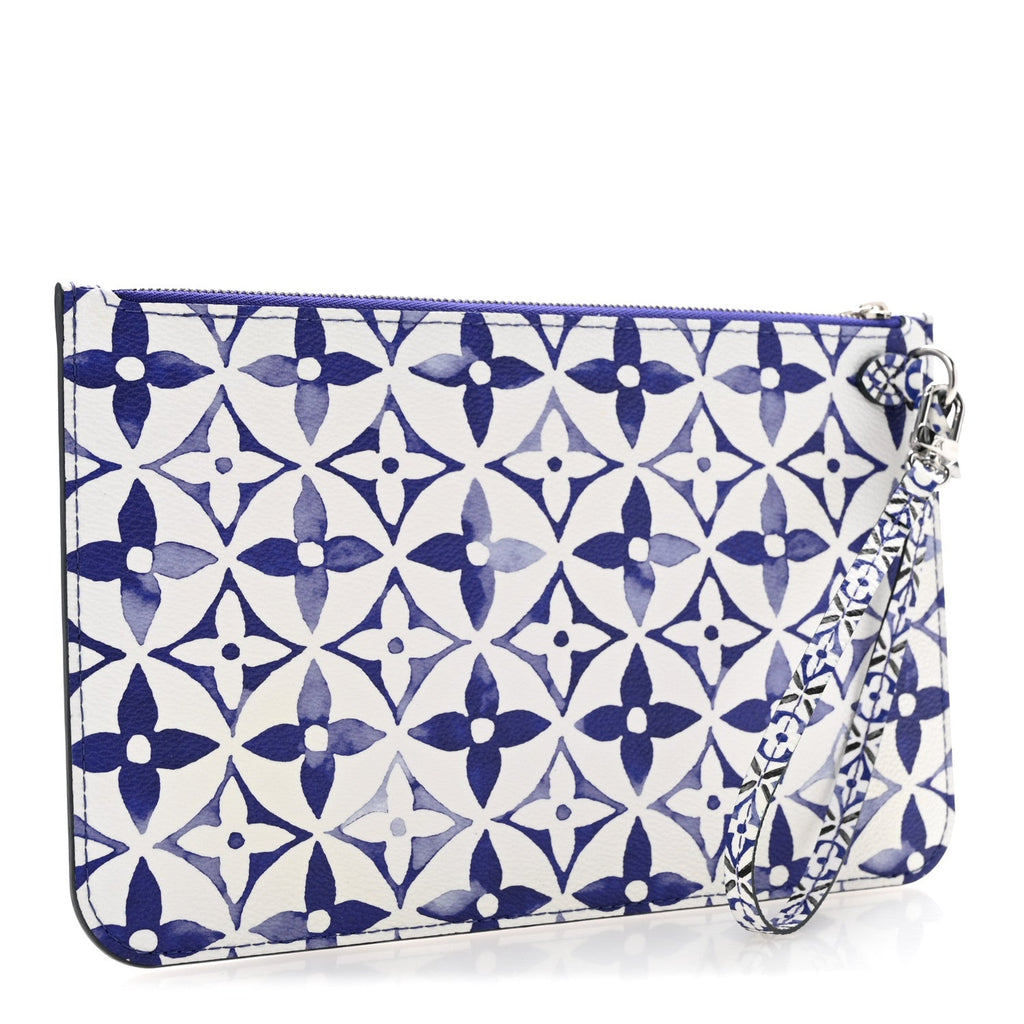 Monogram Giant By The Pool 2.0 Neverfull MM Pochette Blue