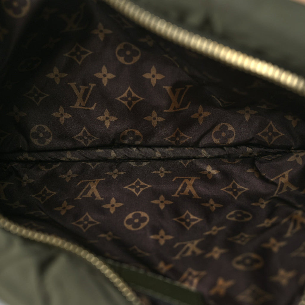 Econyl Monogram Pillow Maxi Multi Pochette Accessories Kaki Beige