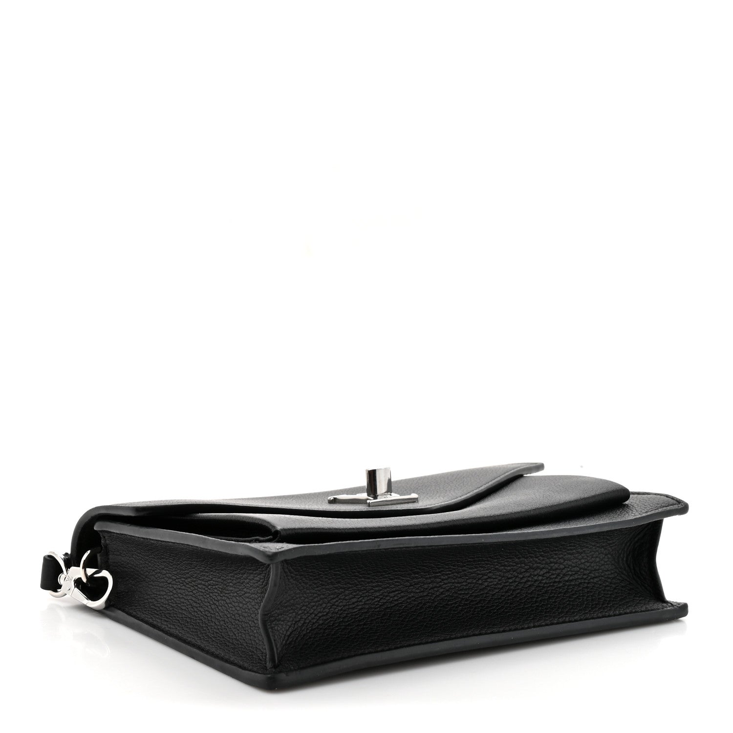 Soft Calfskin My Lockme Chain Pochette Black