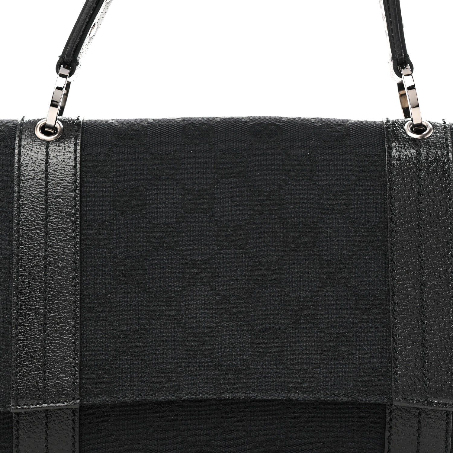 Monogram Satchel Black