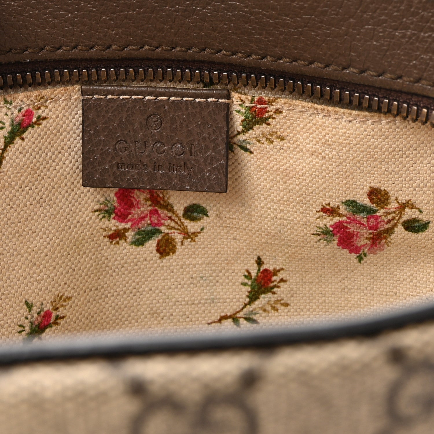 GG Supreme Monogram Web Neo Vintage Shoulder Bag Beige New Acero Crop