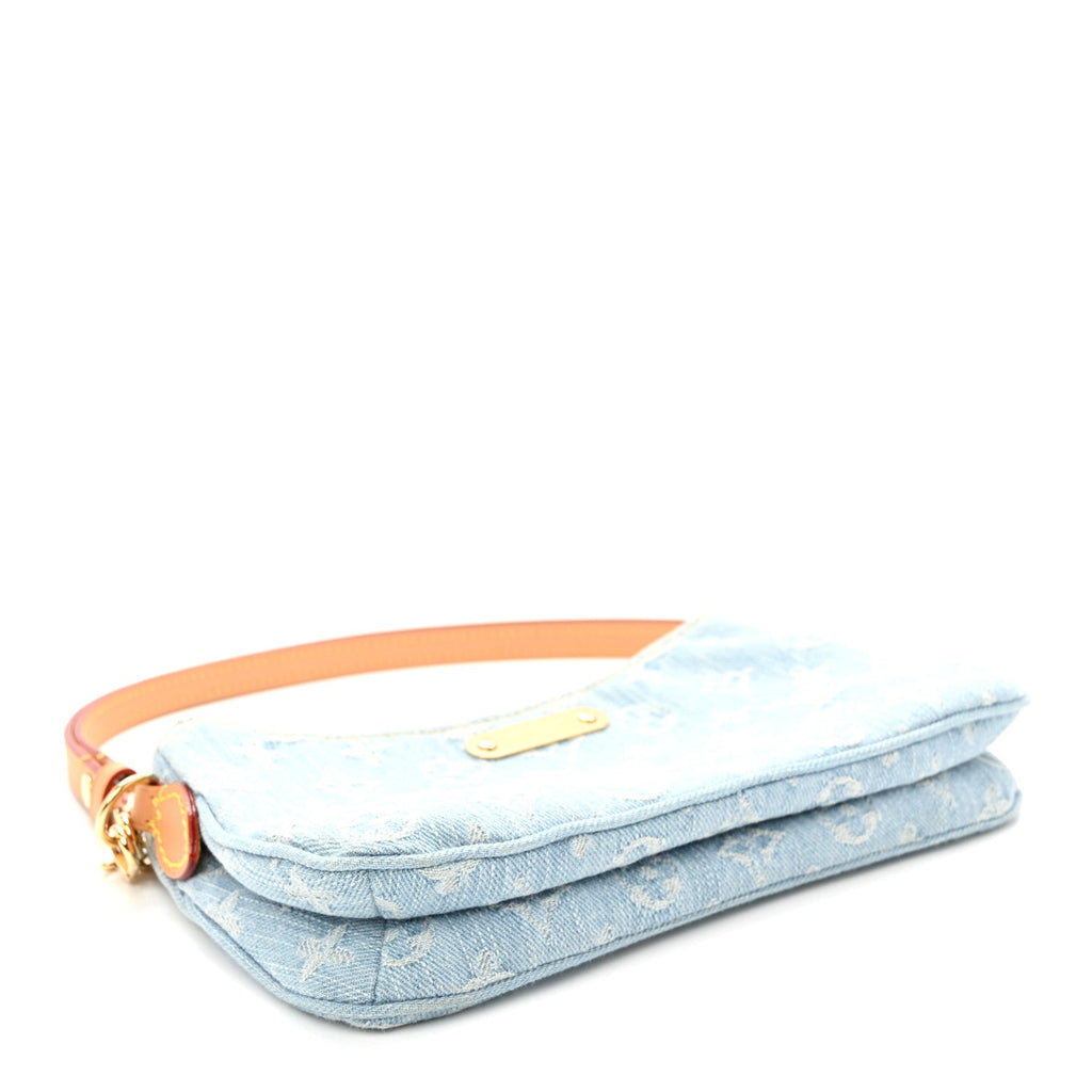 Monogram Denim Liv Pochette Sky Blue