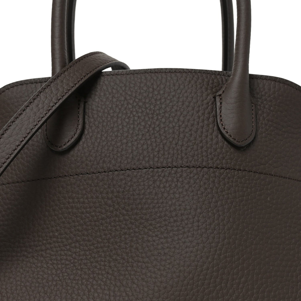 Grained Calfskin Soft Margaux 10 Bag Deep Brown