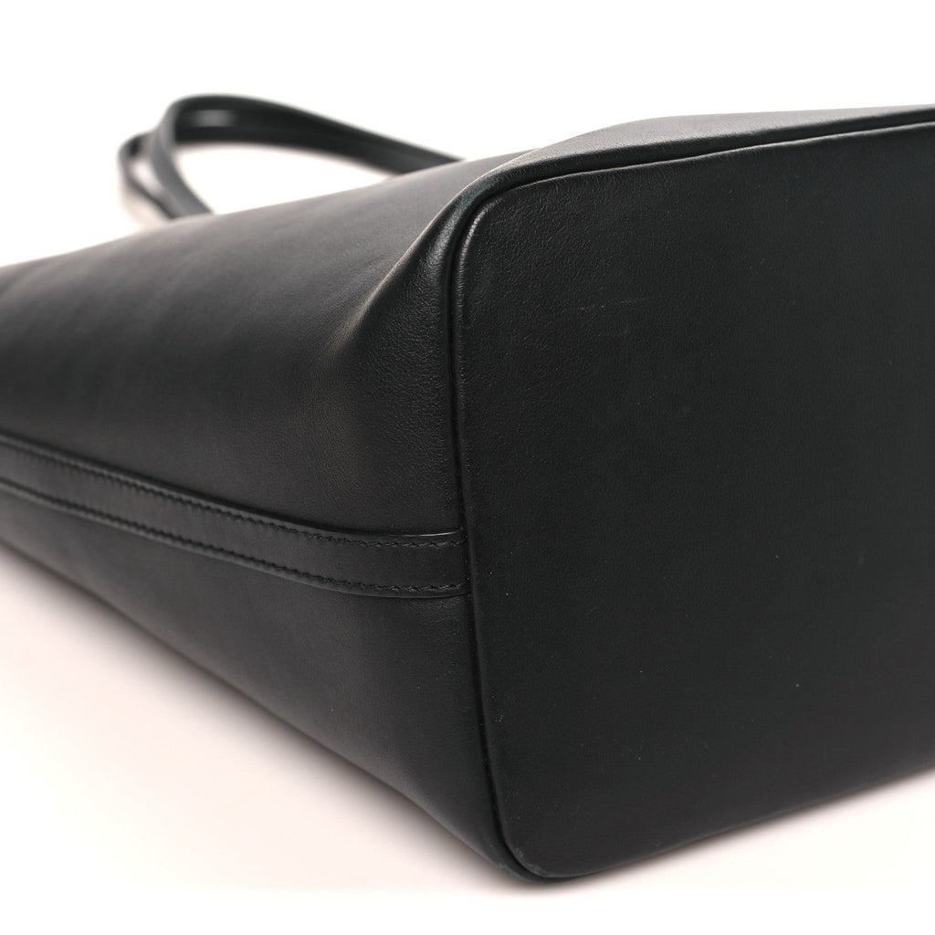 DOLCE GABBANA Calfskin Medium Fefe Tote Black