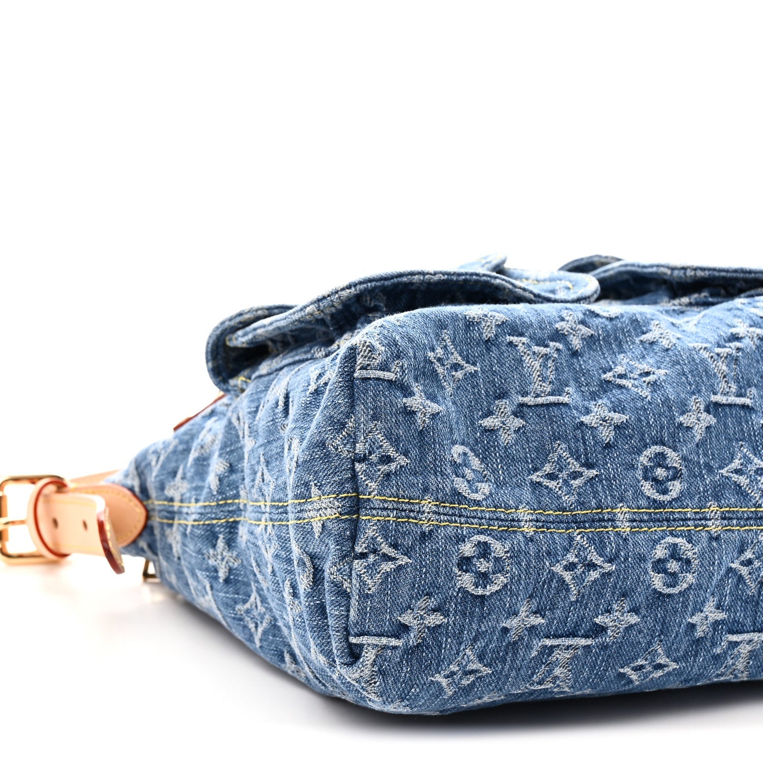Monogram Denim Baggy PM  Blue