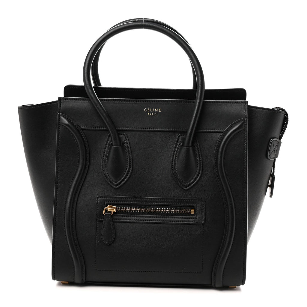 Smooth Calfskin Micro Luggage Black