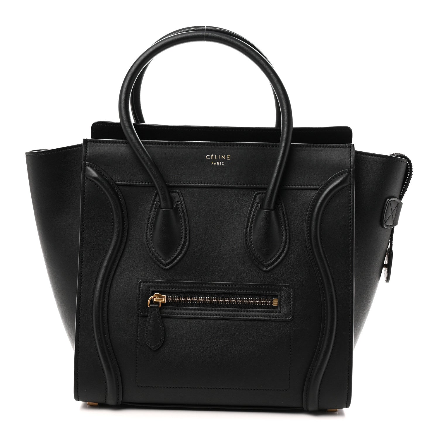 Smooth Calfskin Micro Luggage Black