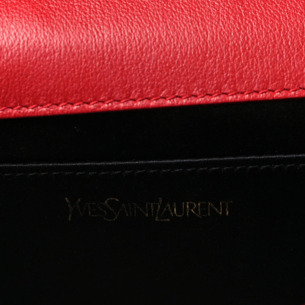 Calfskin Monogram Large Belle De Jour Clutch Red