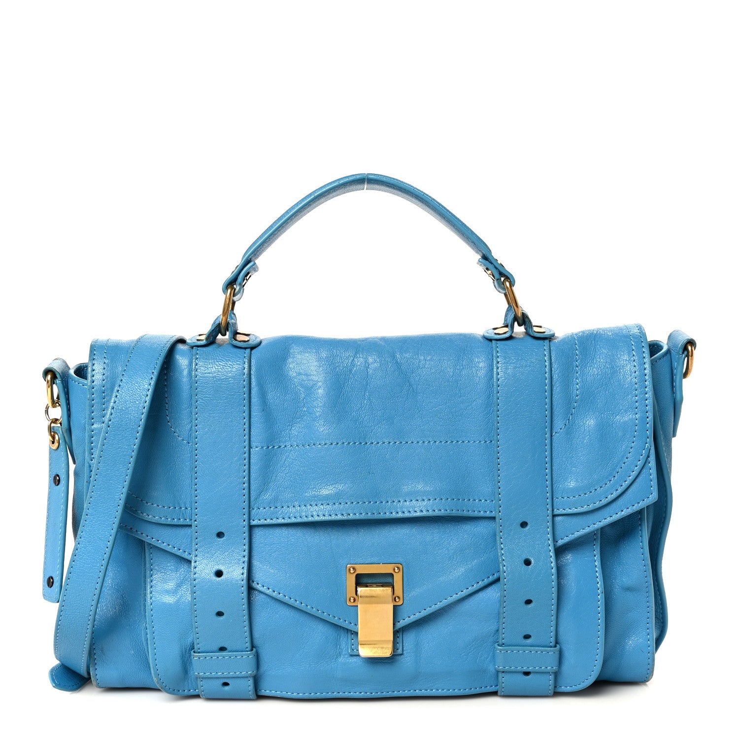Lambskin Medium PS1 Satchel Blue