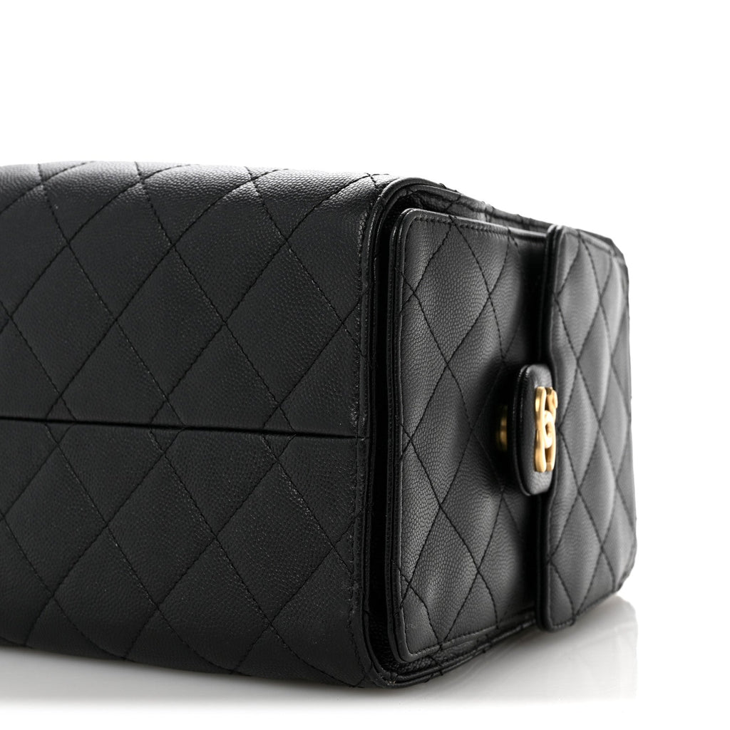 Caviar Quilted Small Chanel 25 Handbag Black