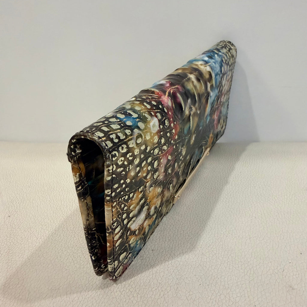 BRAHMIN Retrograde Metallic Ady Wallet NWOT