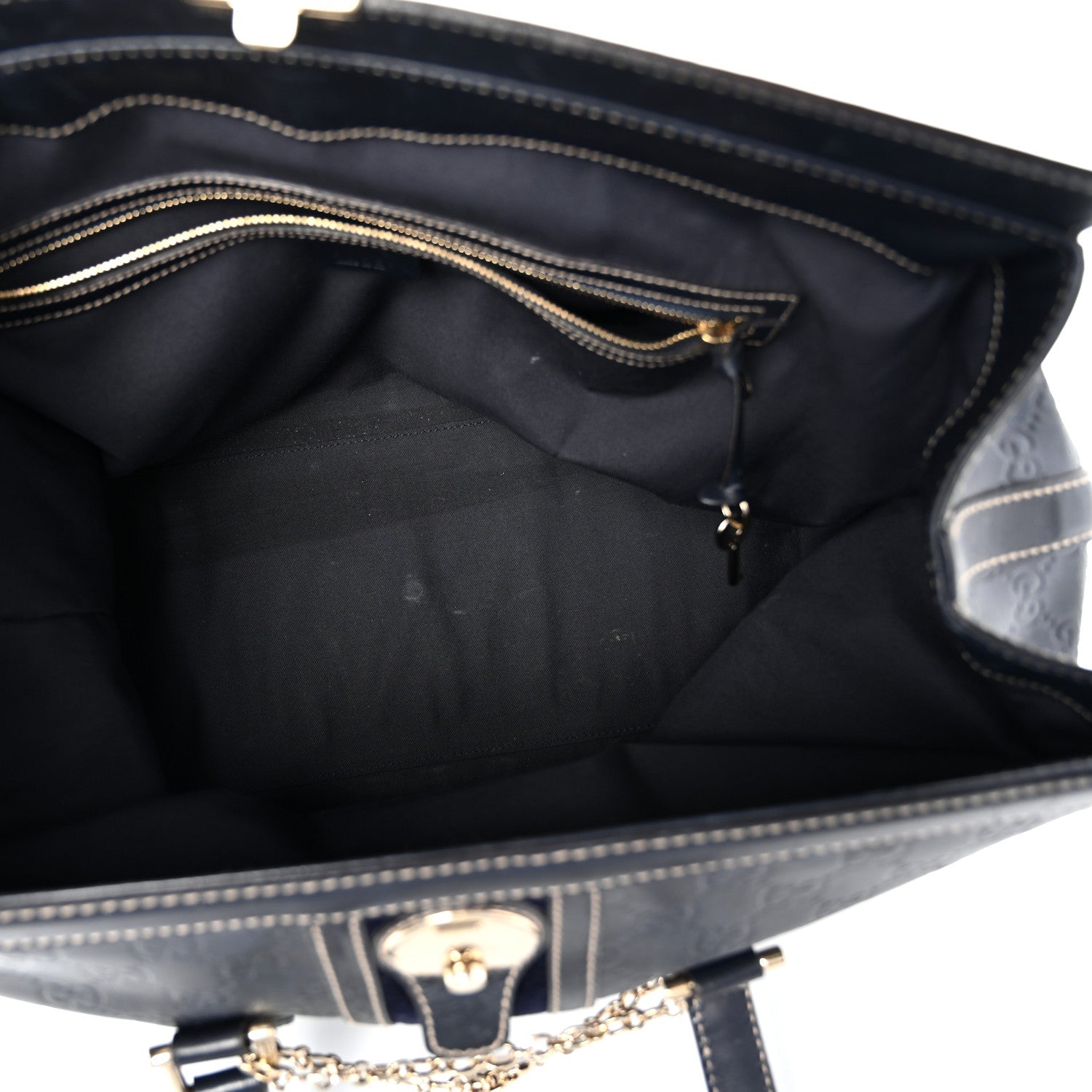 Guccissima Large Treasure Boston Navy