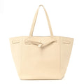 Soft Grained Calfskin Small Belt Cabas Phantom Cream