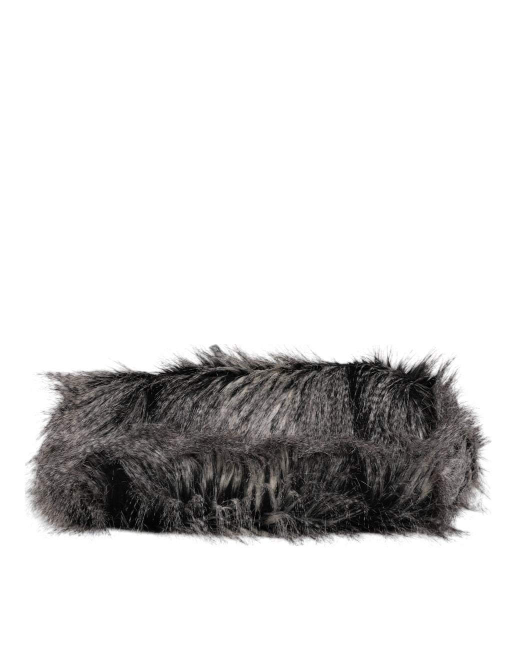 Dolce & Gabbana Black Oversize Faux Fur Shopping Tote Women's Bag ( )