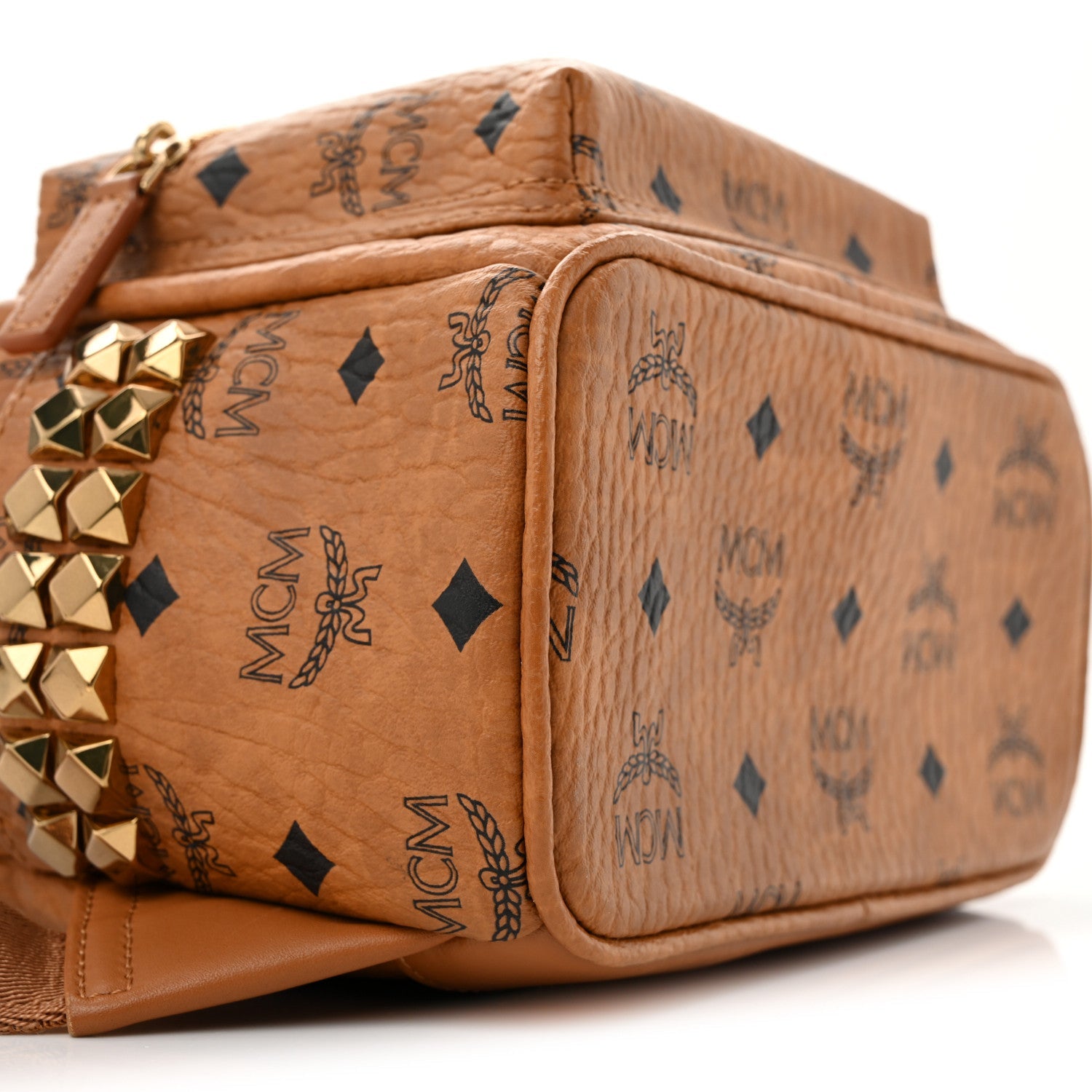 Visetos Side Stud Mini Stark Backpack Cognac
