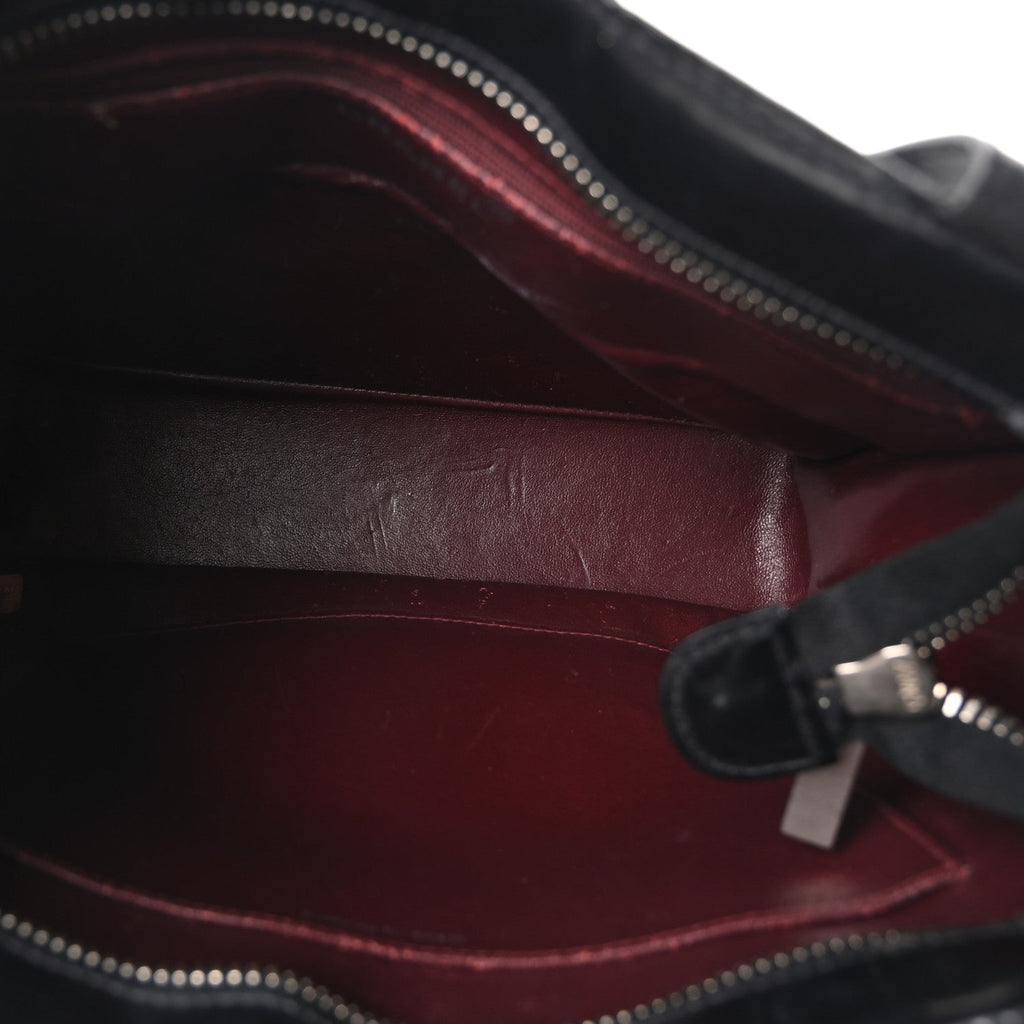 Patent CC Shopper Tote Black