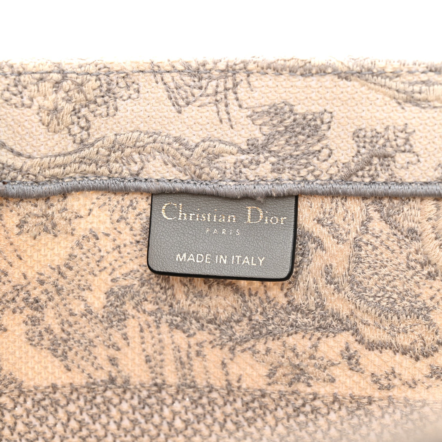 Canvas Embroidered Medium Dioriviera Toile De Jouy Book Tote Gray