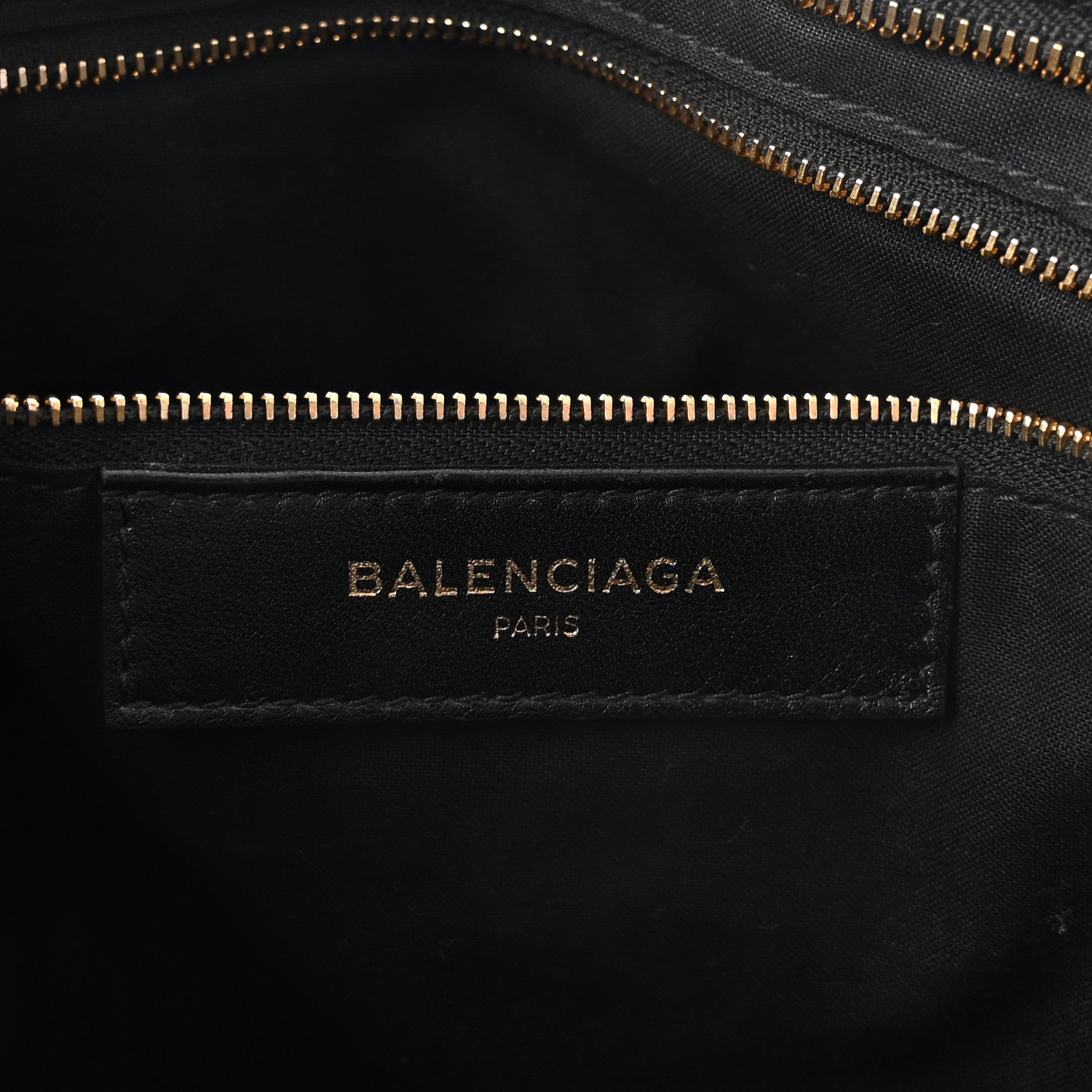 Chevre Gold Metallic Edge Hardware City Black