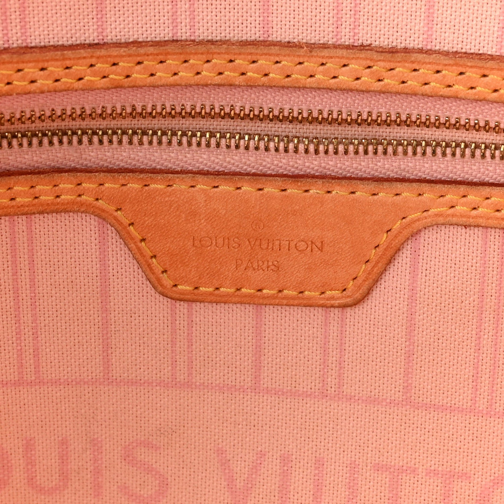 Damier Azur Neo Neverfull MM Rose Ballerine