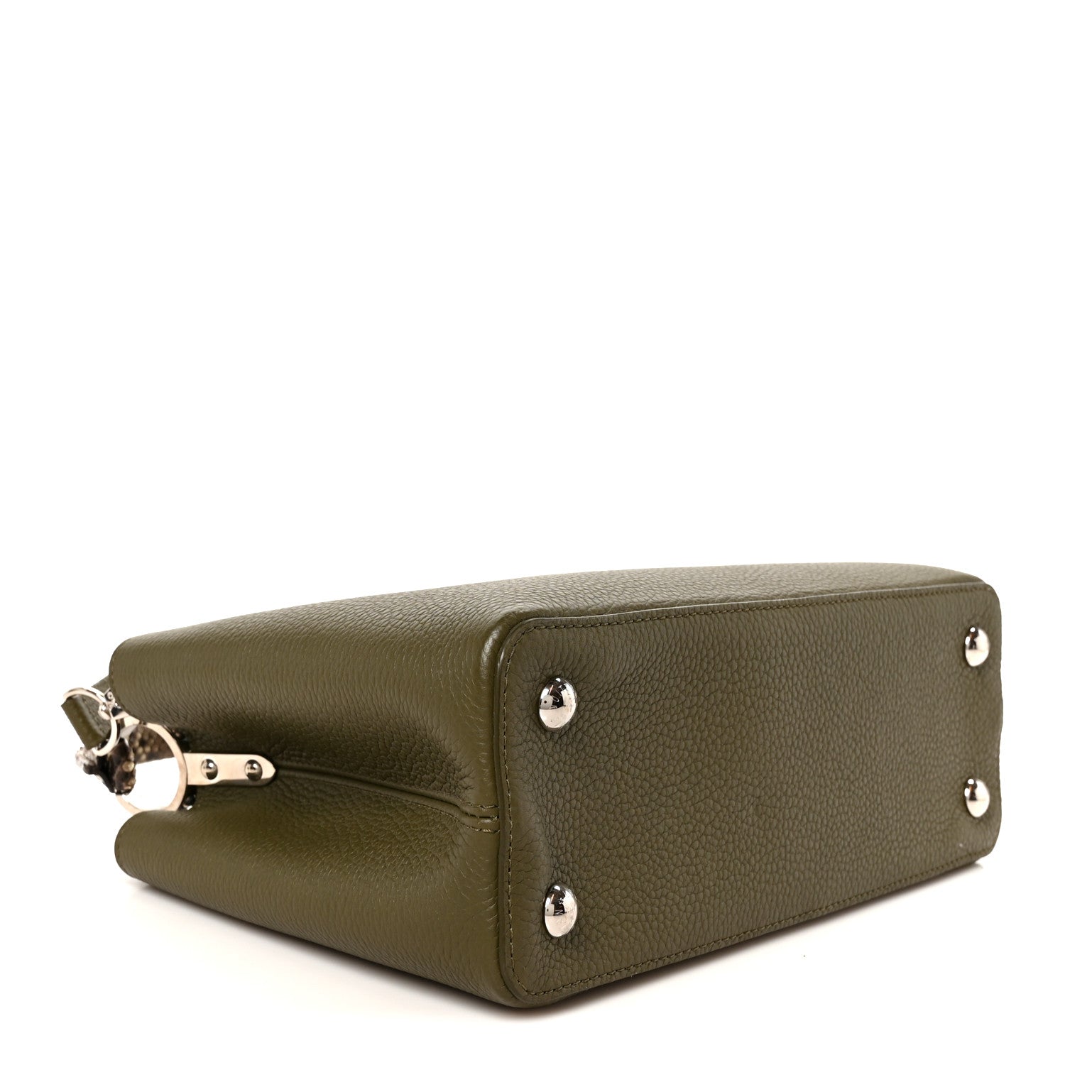 Taurillon Snakeskin Capucines BB Emerald