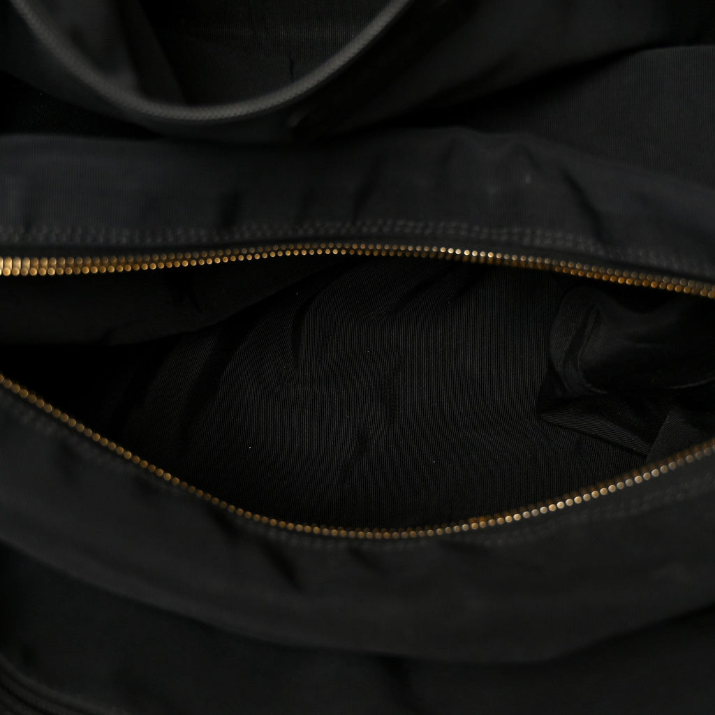 Calfskin Cerf Executive Shopper Tote Black