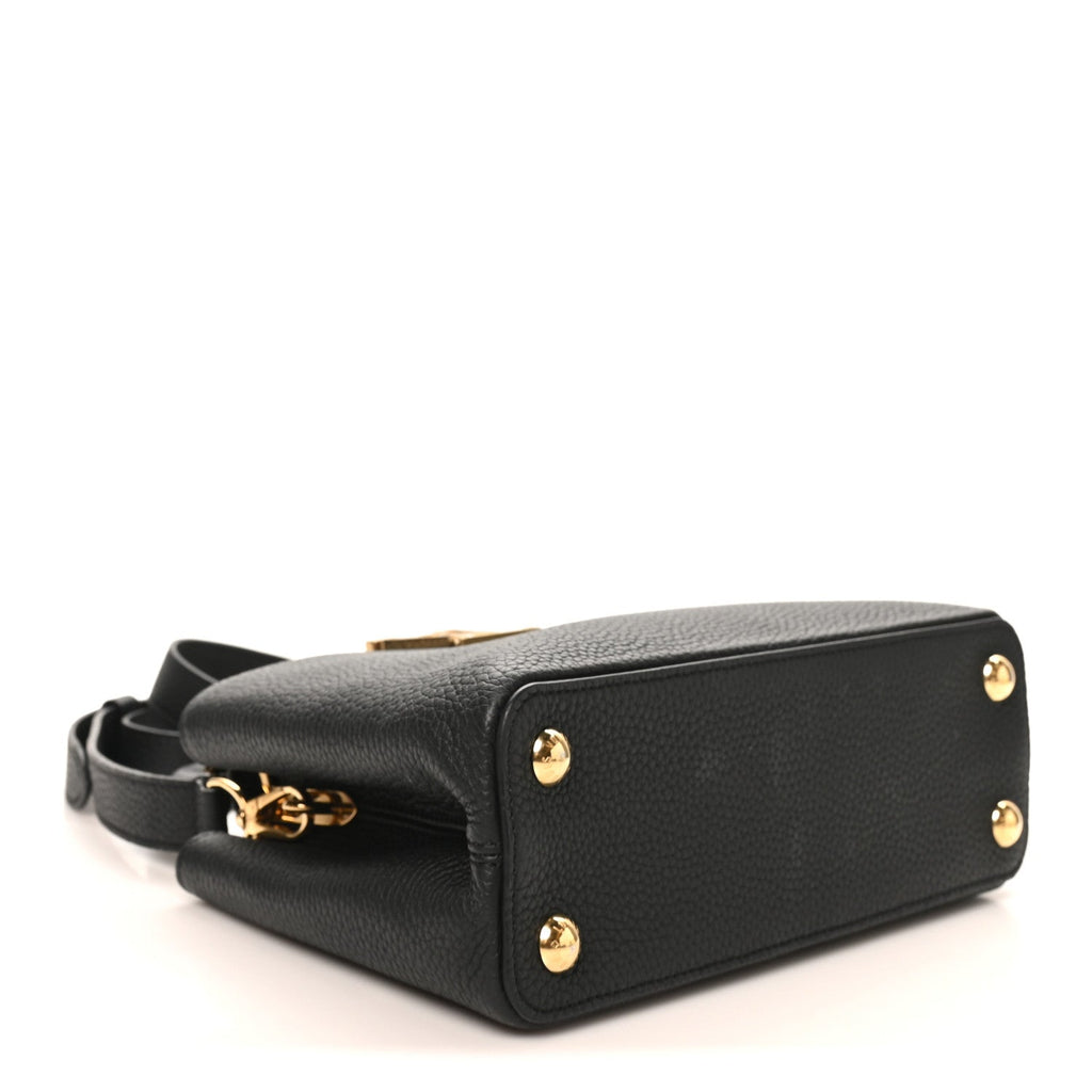 Taurillon Mother of Pearl Capucines BB Black