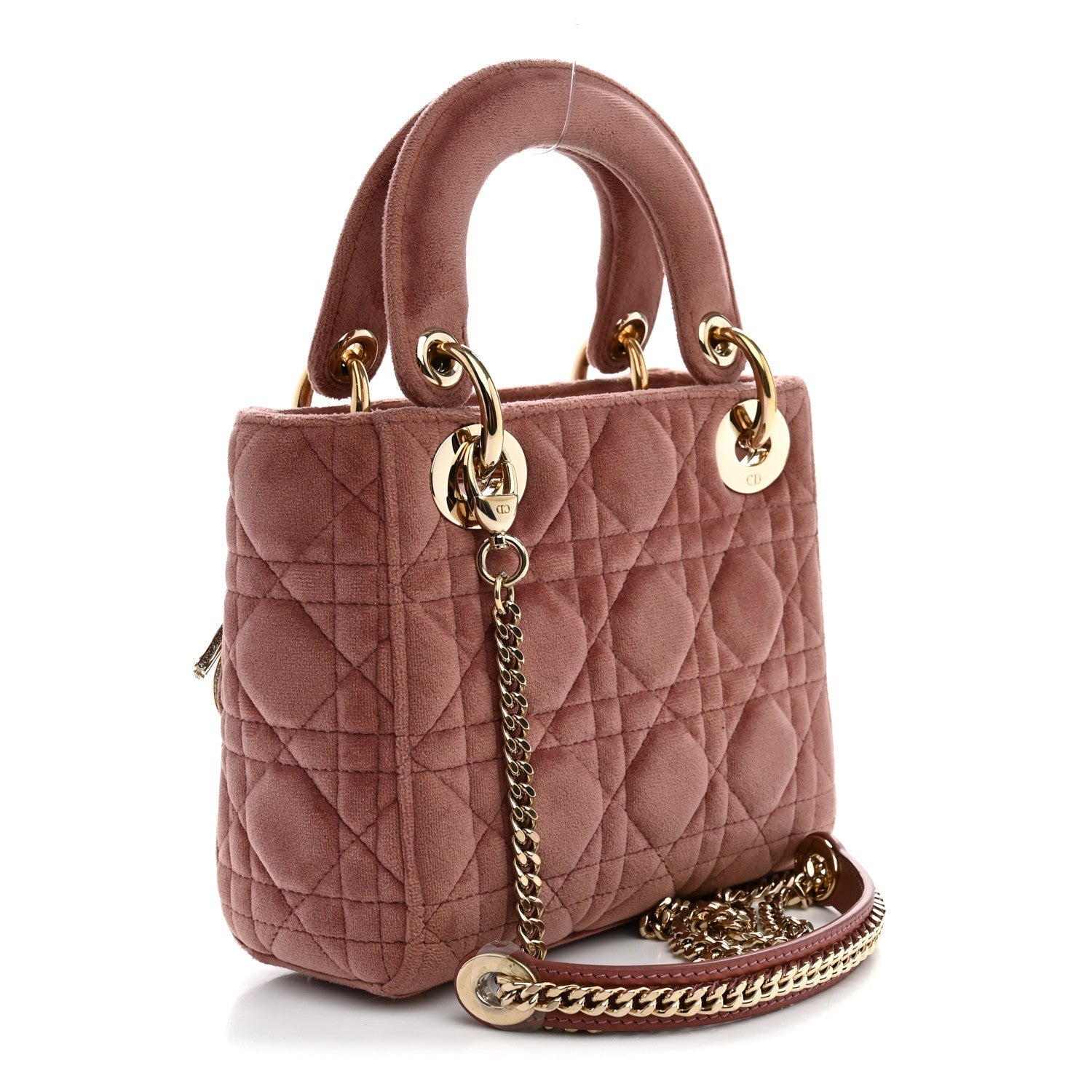 Velvet Mini Lady Dior Pink