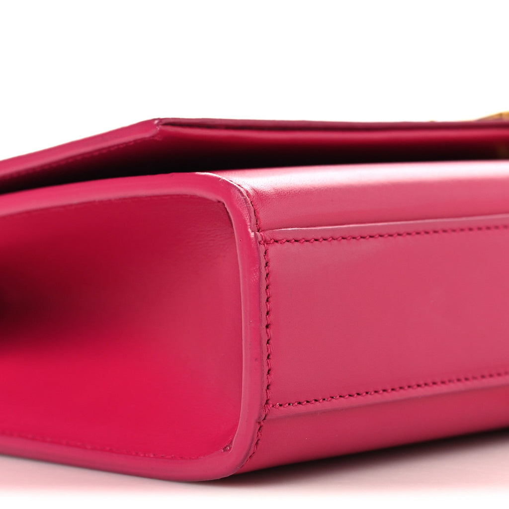 Smooth Calfskin Medium Classic Monogram Kate Tassel Satchel Fuchsia