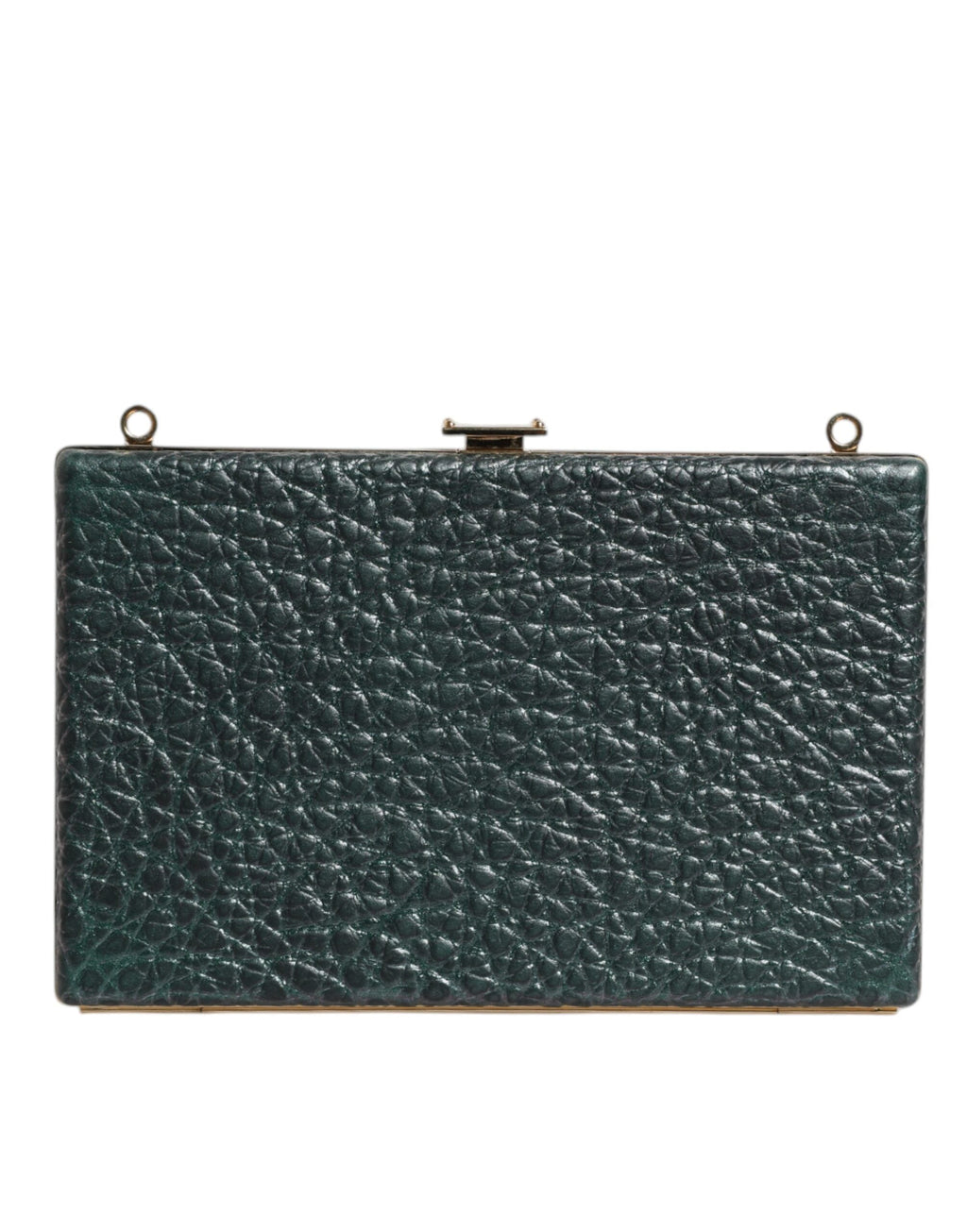 Dolce & Gabbana Black Leather Clutch Evening Crossbody Women's Bag