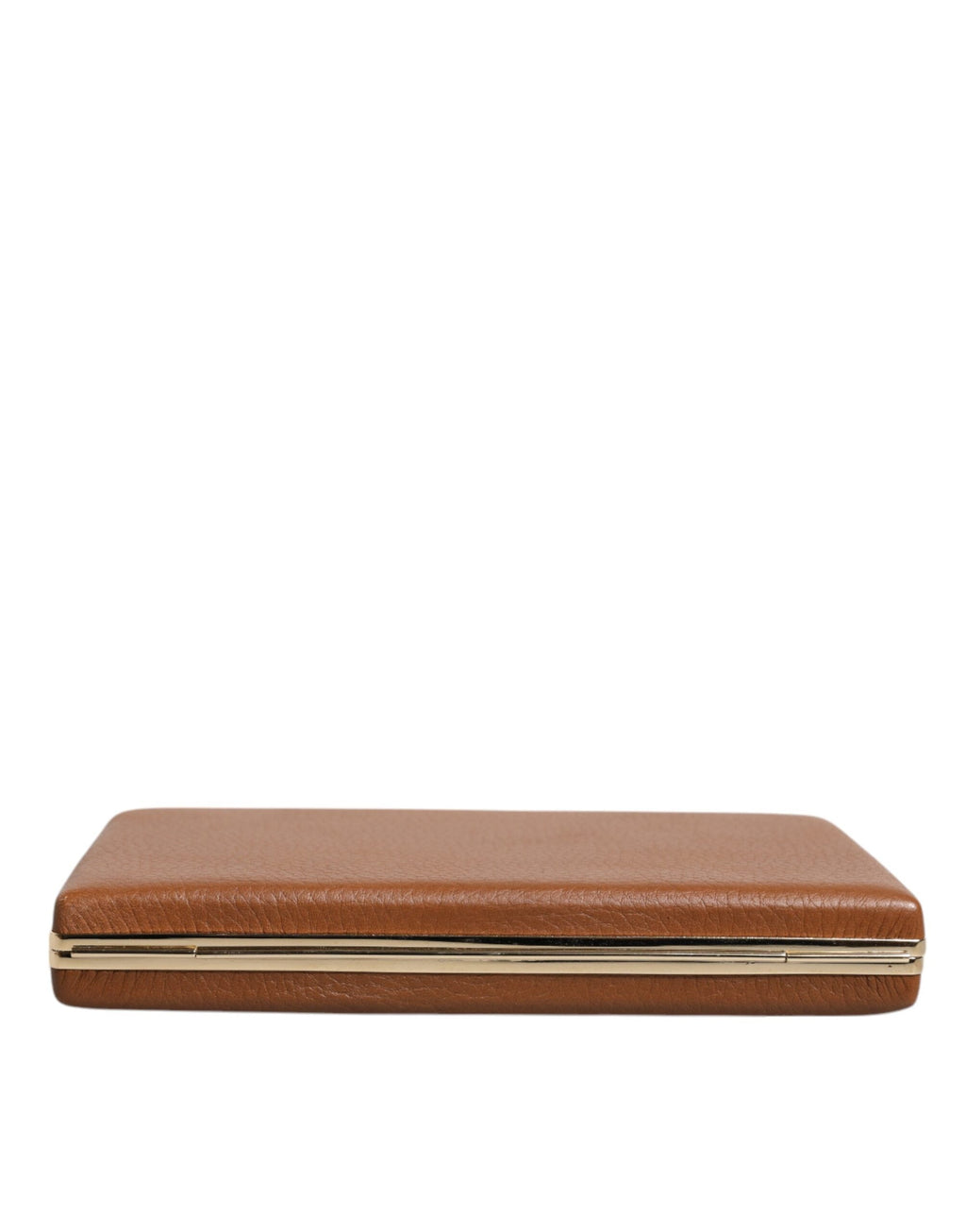 Dolce & Gabbana Brown Leather Clutch Evening Crossbody Women's Bag ( )