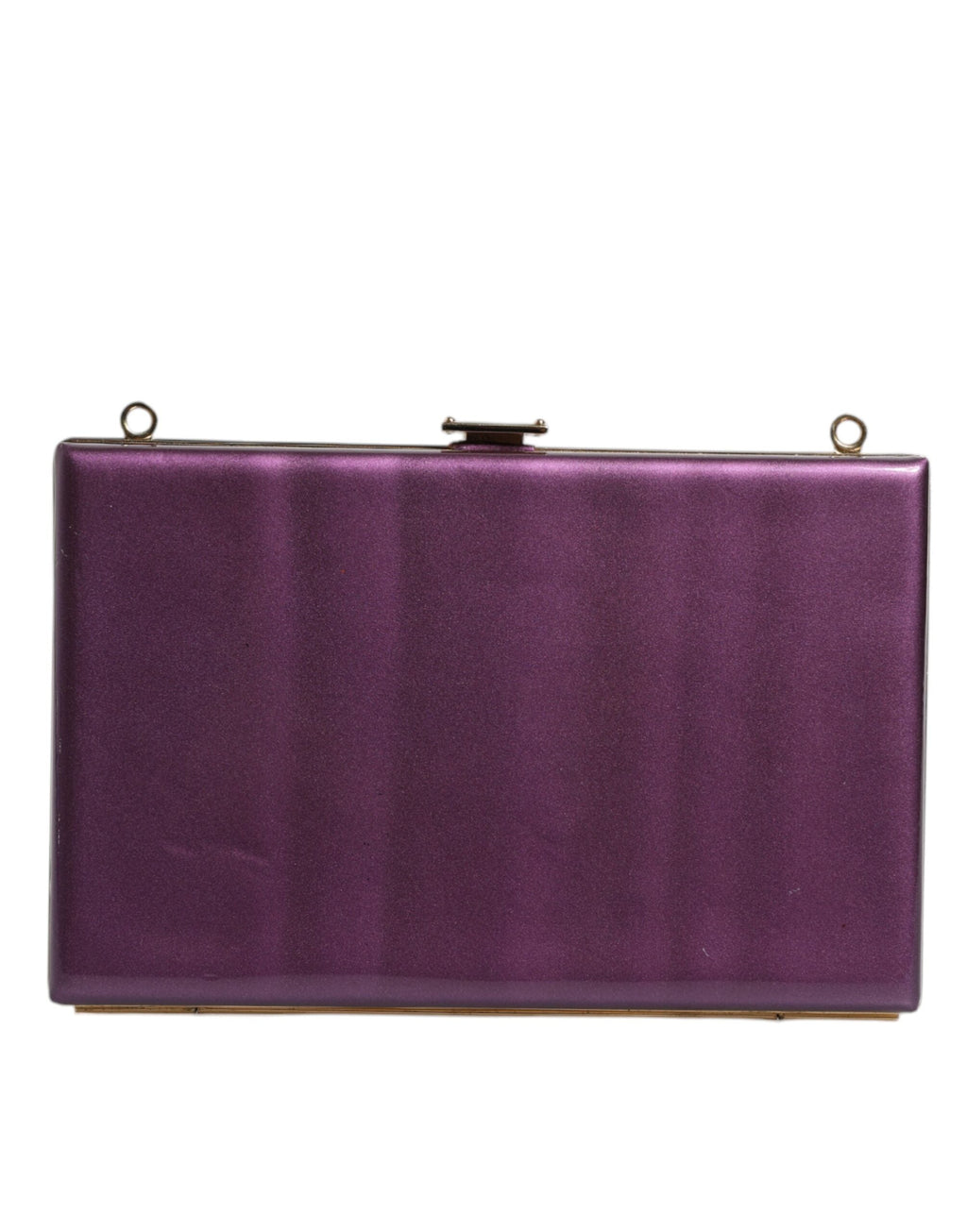 Dolce & Gabbana Purple Leather Clutch Evening Crossbody Women's Bag ( )