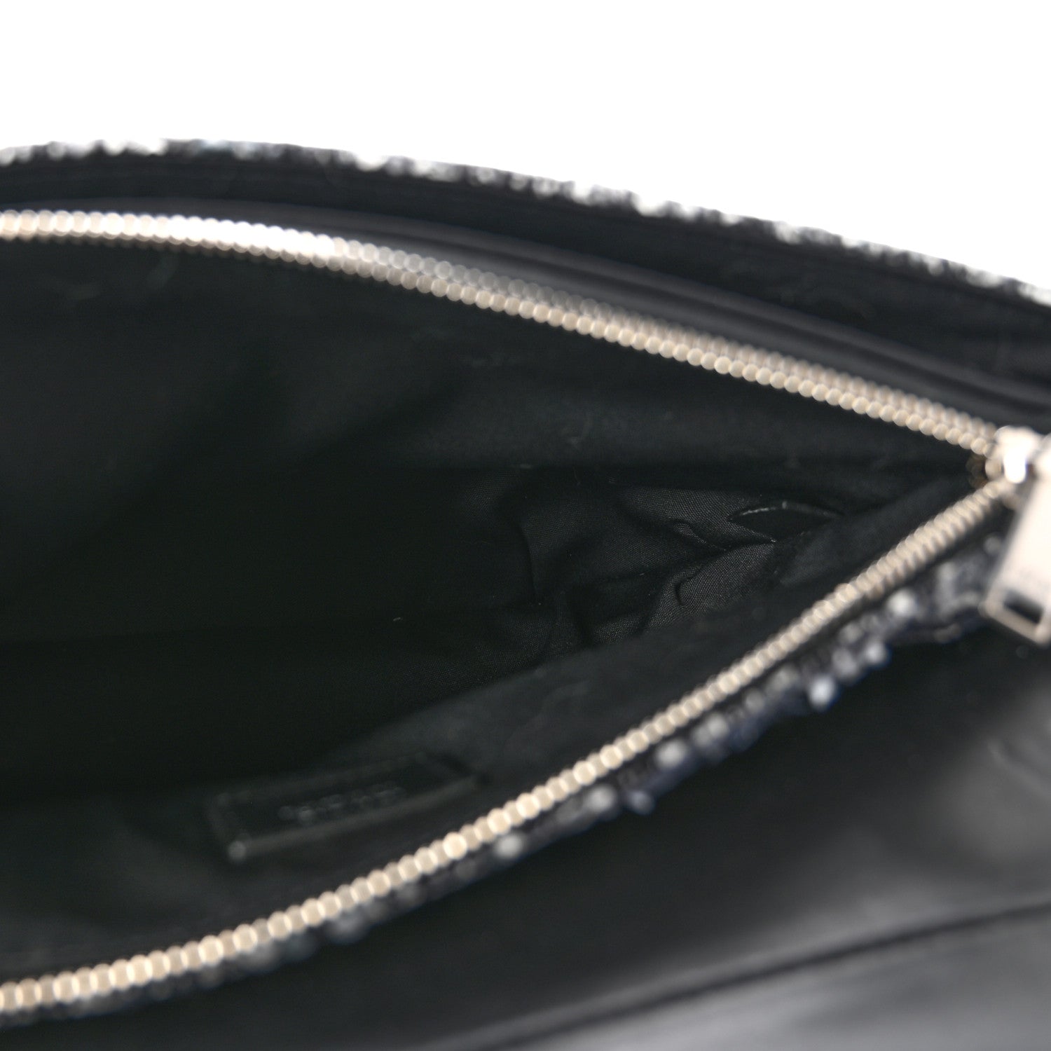 Tweed Saddle Bag Black Silver