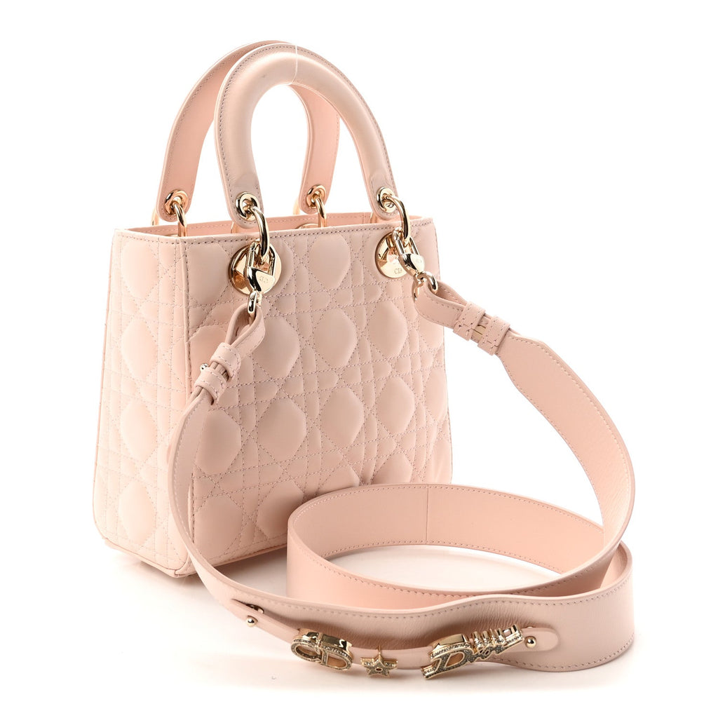 Lambskin Cannage Small My ABCDior Lady Dior Light Pink