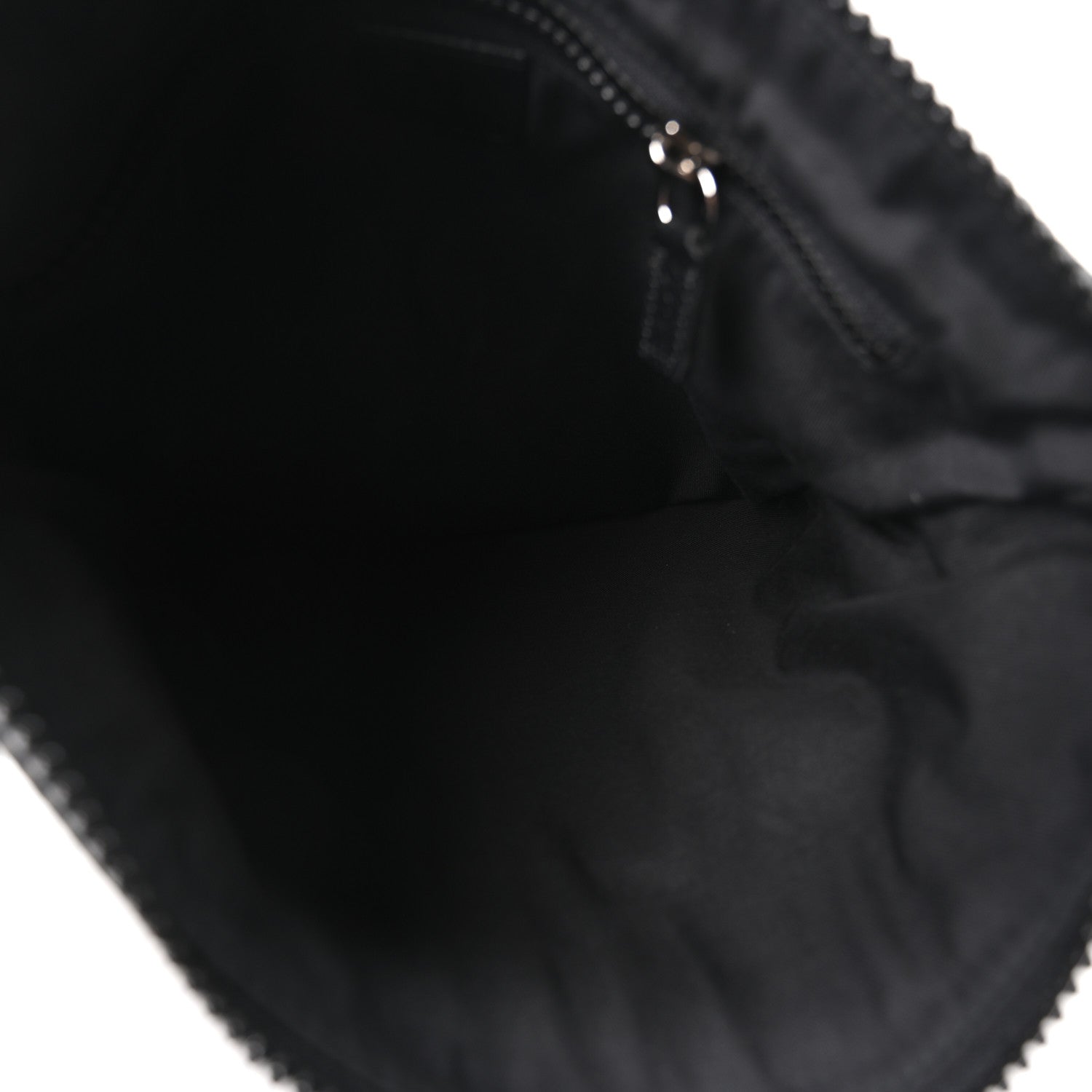 Nylon Monogram Small Flat Messenger Bag Black