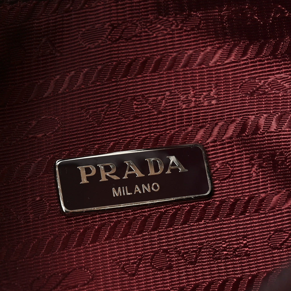Tessuto Nylon Saffiano Mini Re-Edition 2005 Bag Bordeaux