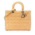 Dior Lady Dior Cannage Patent Leather 2way Bag
