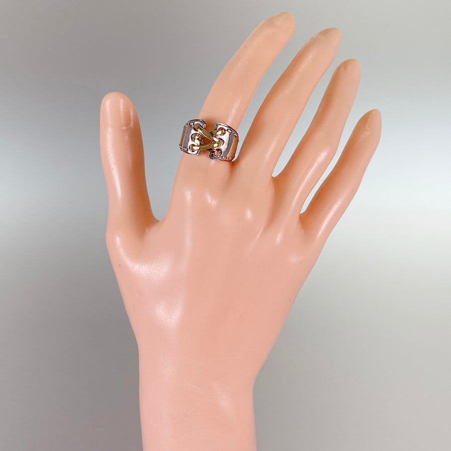 HERMES Mexican double corset Ring
