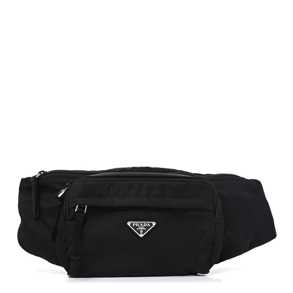 Tessuto Nylon Montagna Belt Bag Black