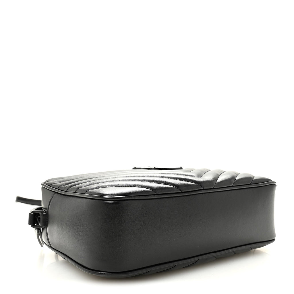 Calfskin Matelasse Monogram Monochrome Lou Camera Bag Black
