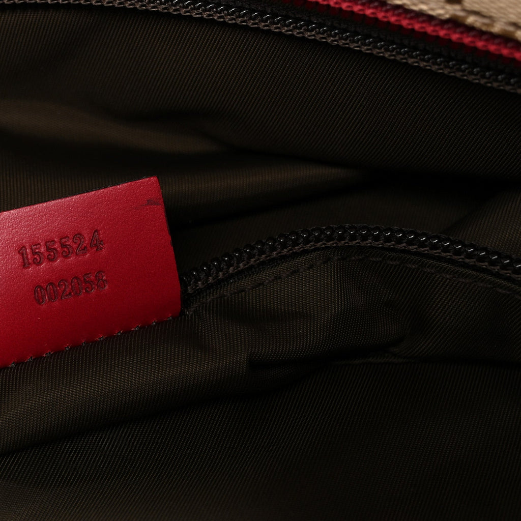 Monogram Web Large Diaper Tote Red