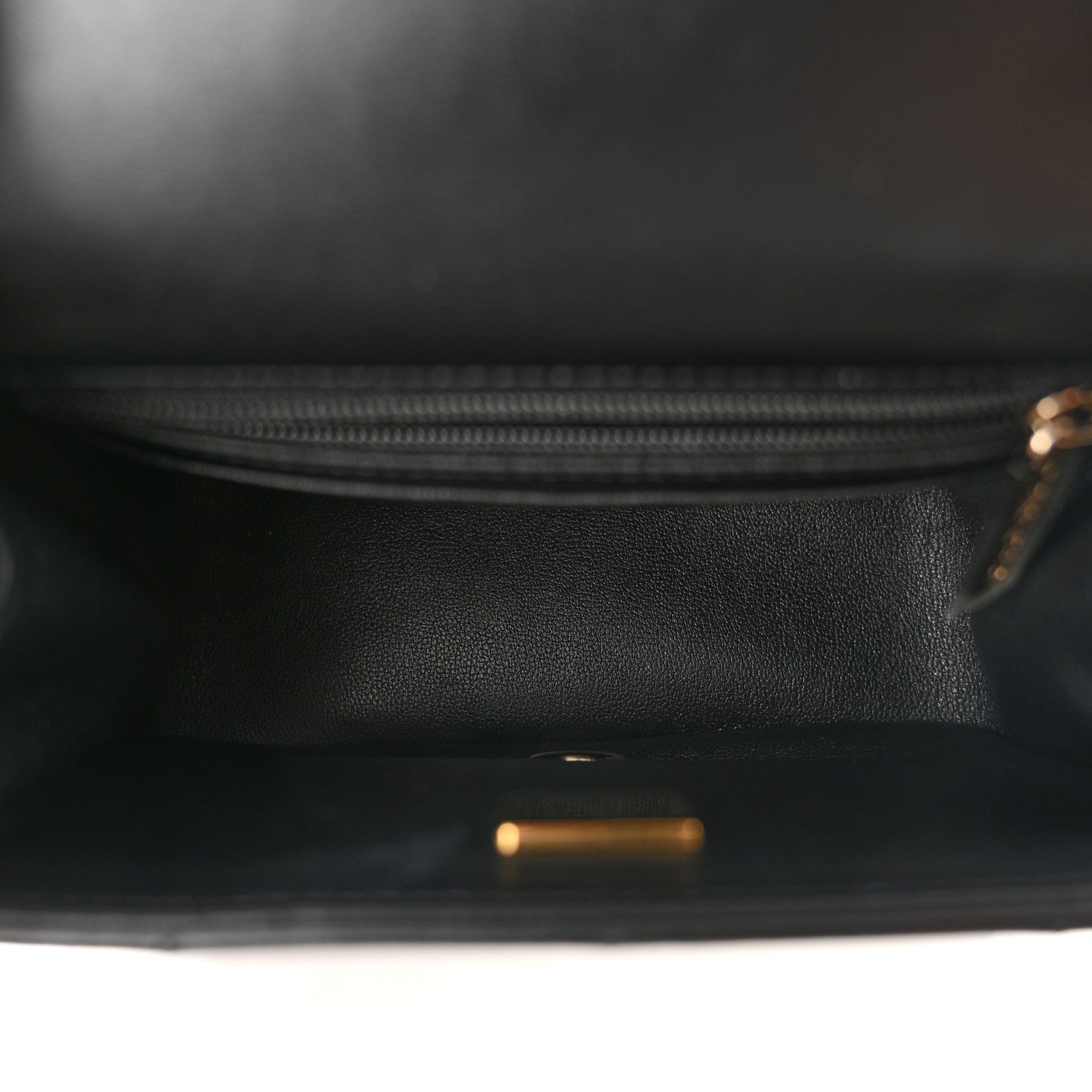 Lambskin Resin Crystal Square Quilted Mini Monacoco Flap Black