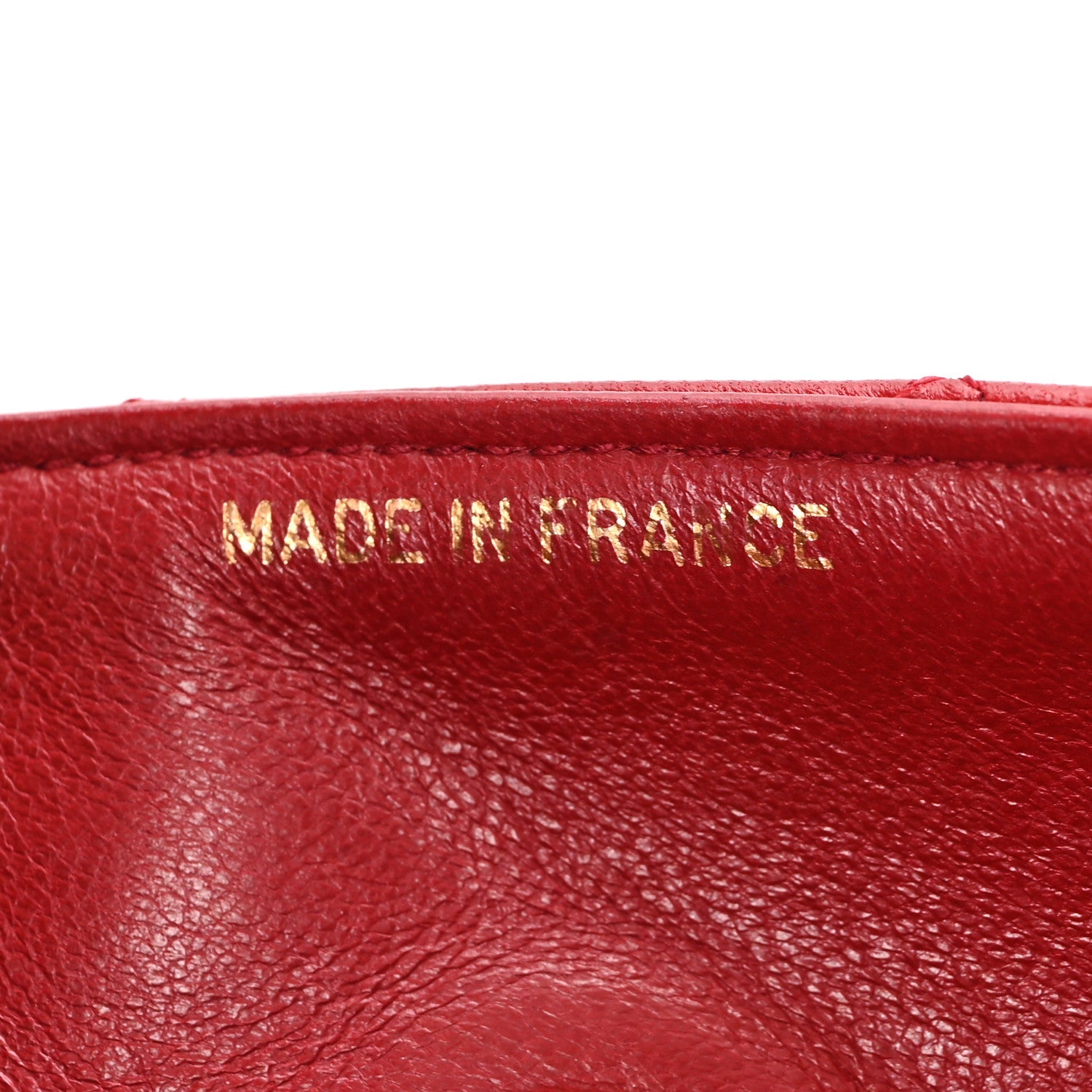 Lambskin Quilted Small Single Flap Red