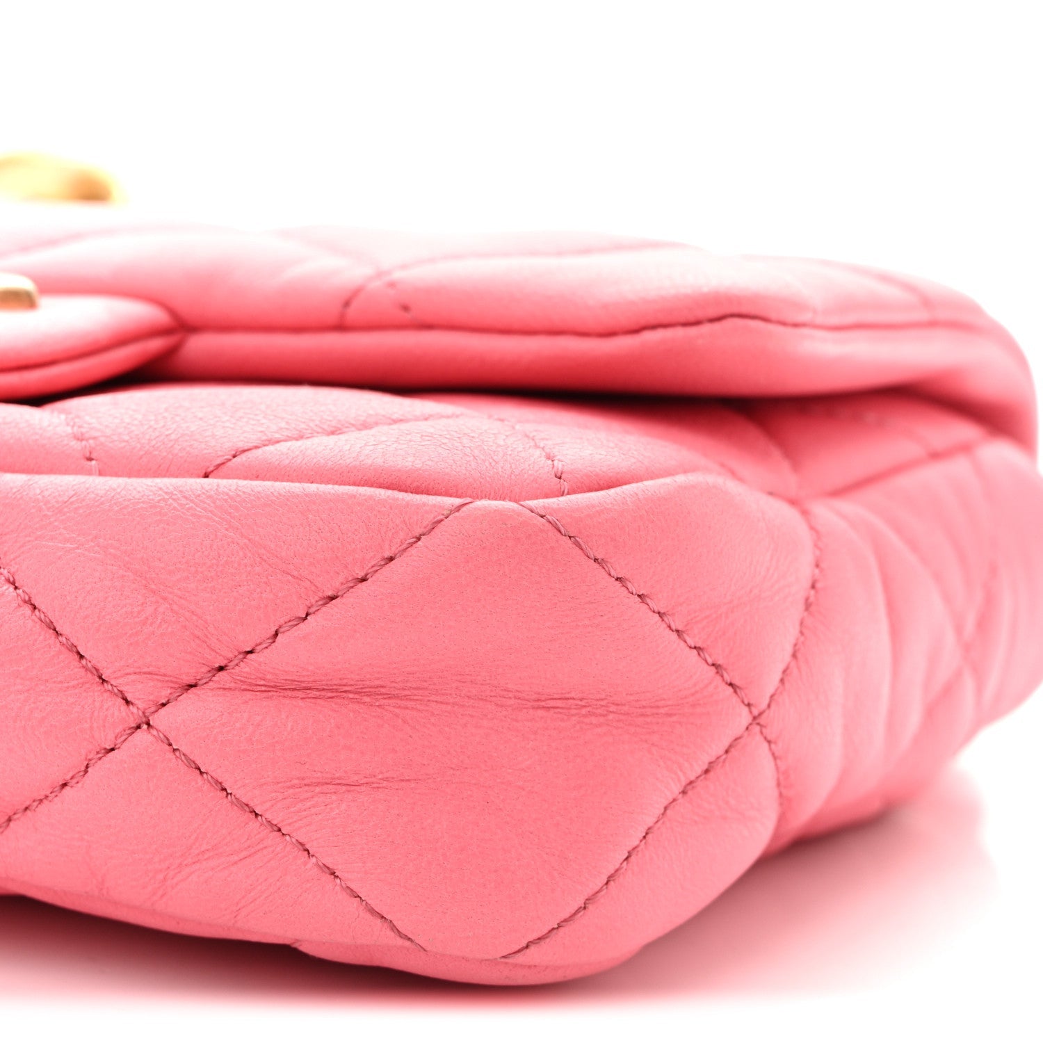 Lambskin Quilted Mini Funky Town Flap Pink