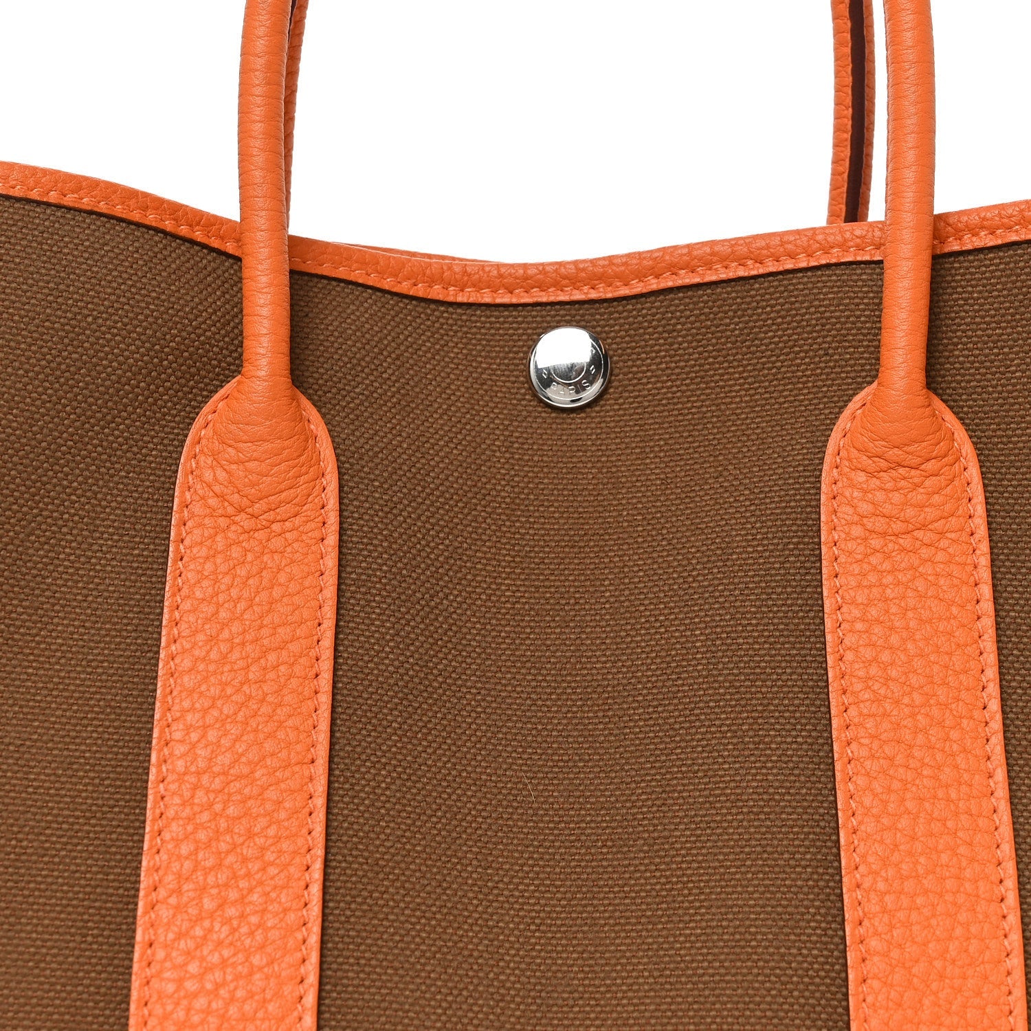 Toile Officier Negonda Garden Party Tote 30 Alezan Orange