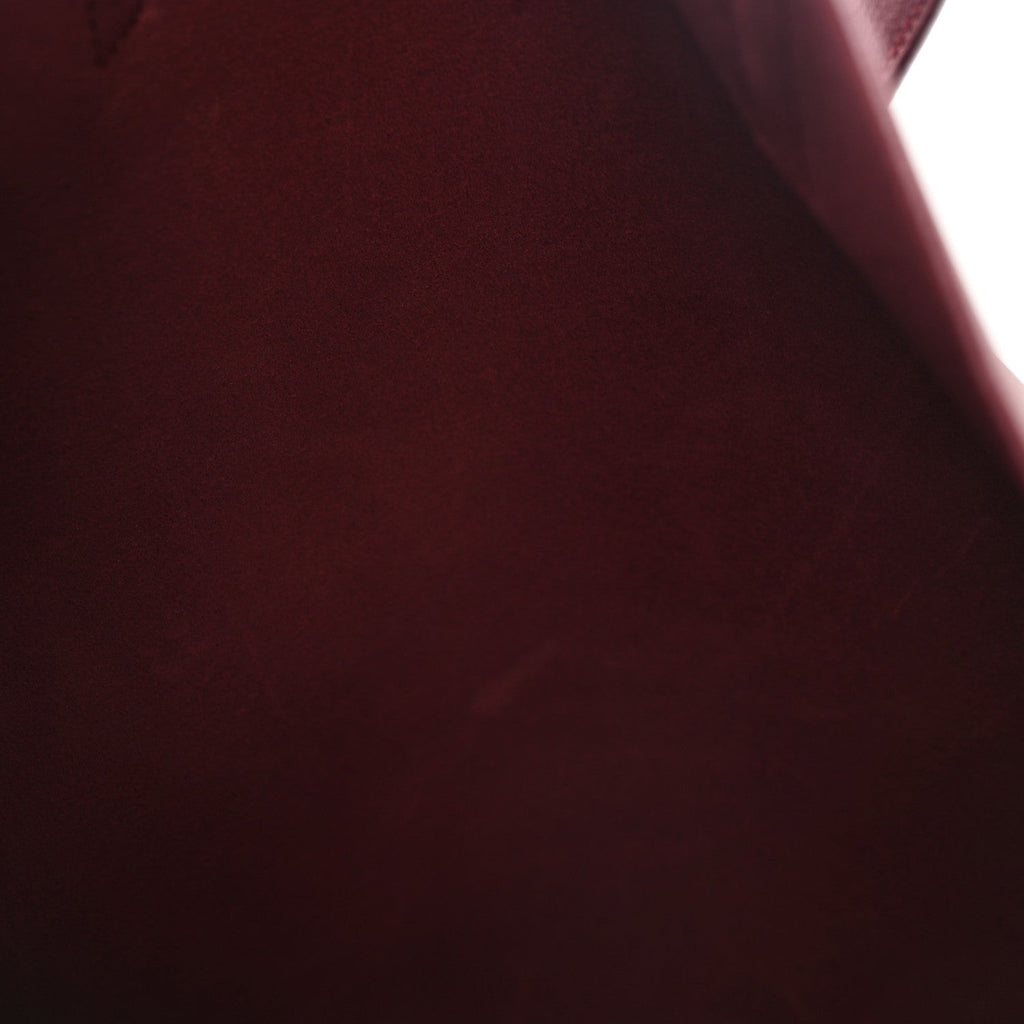 Calfskin Medium Shopping Tote Bordeaux