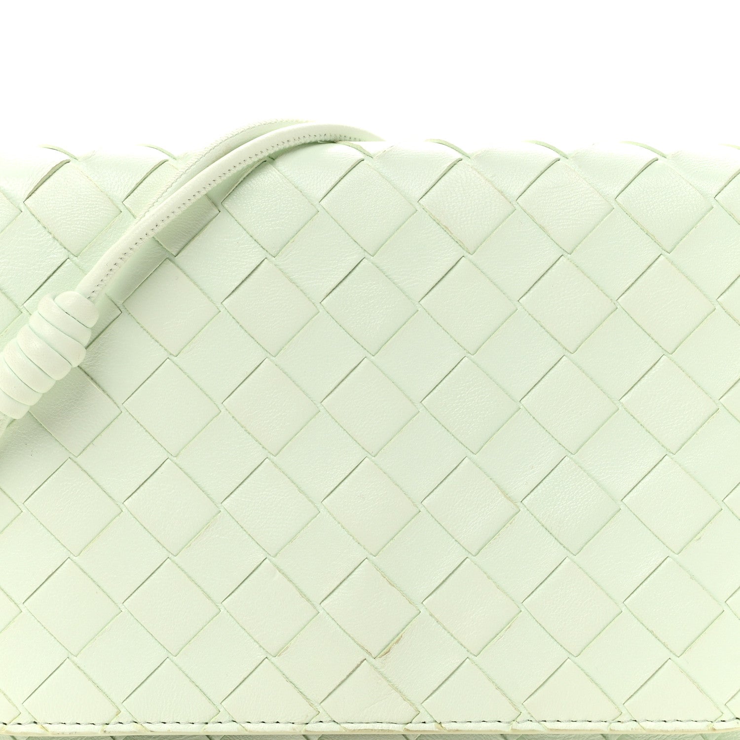 Nappa Intrecciato Mini Crossbody Bag Glacier