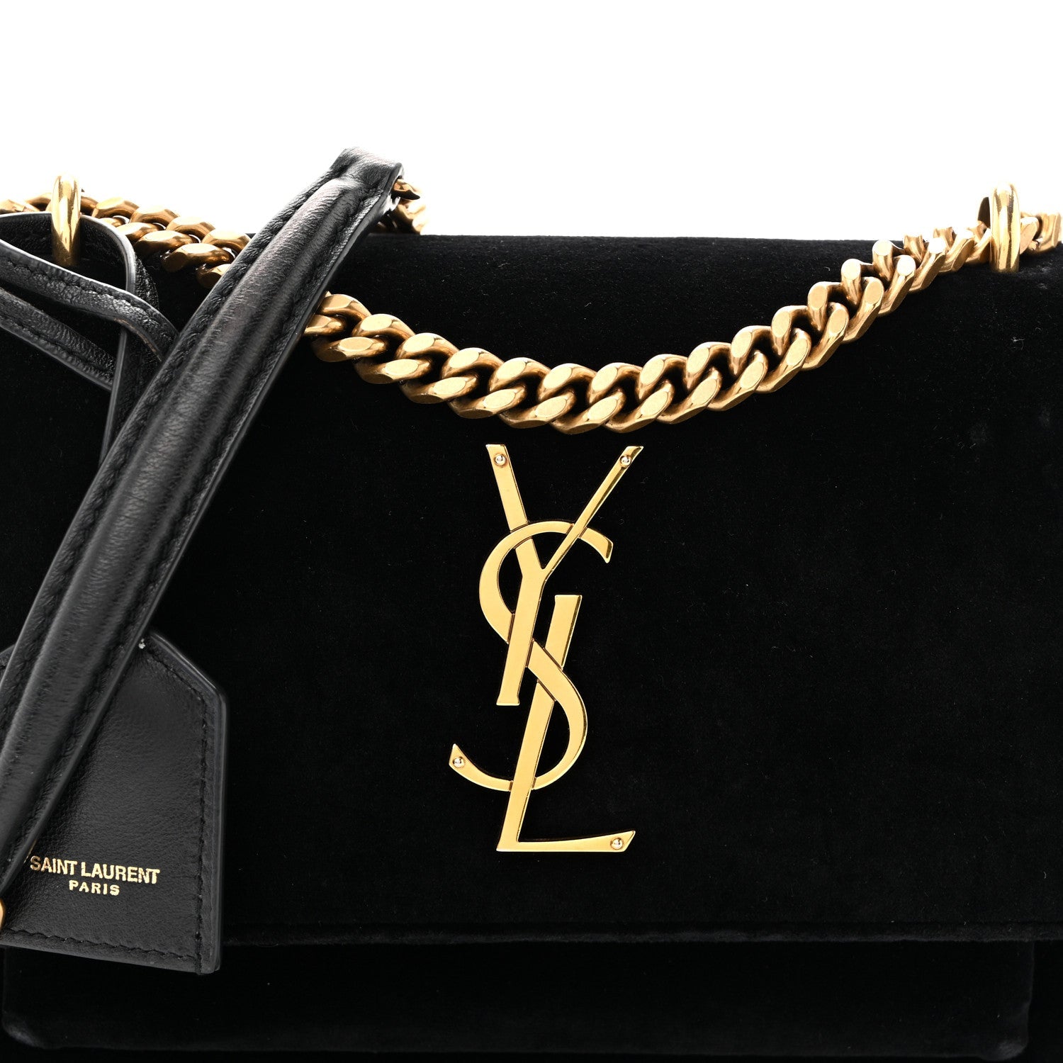 Velvet Small Monogram Sunset Black