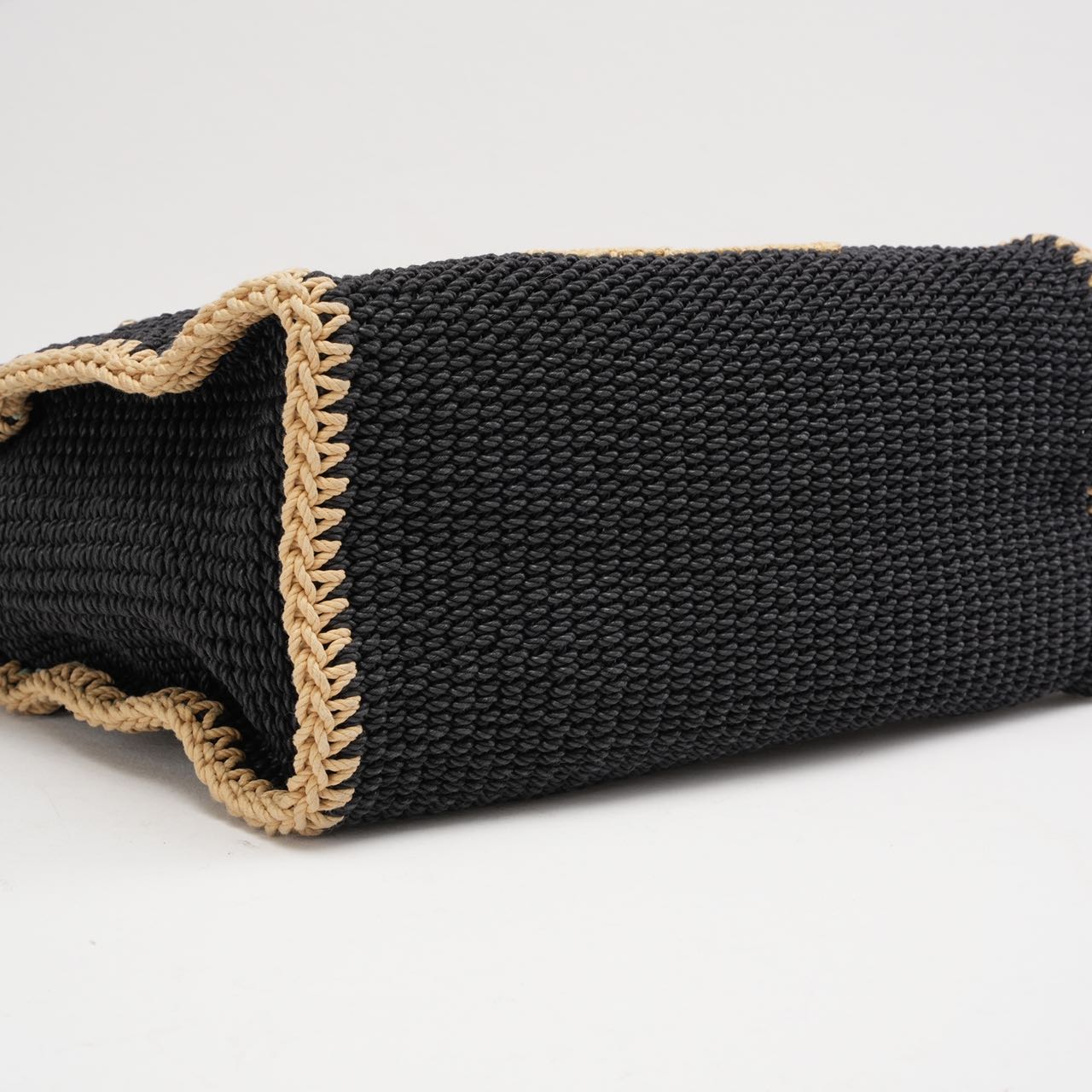 Chanel Black Cotton Crochet Small Deauville 2024